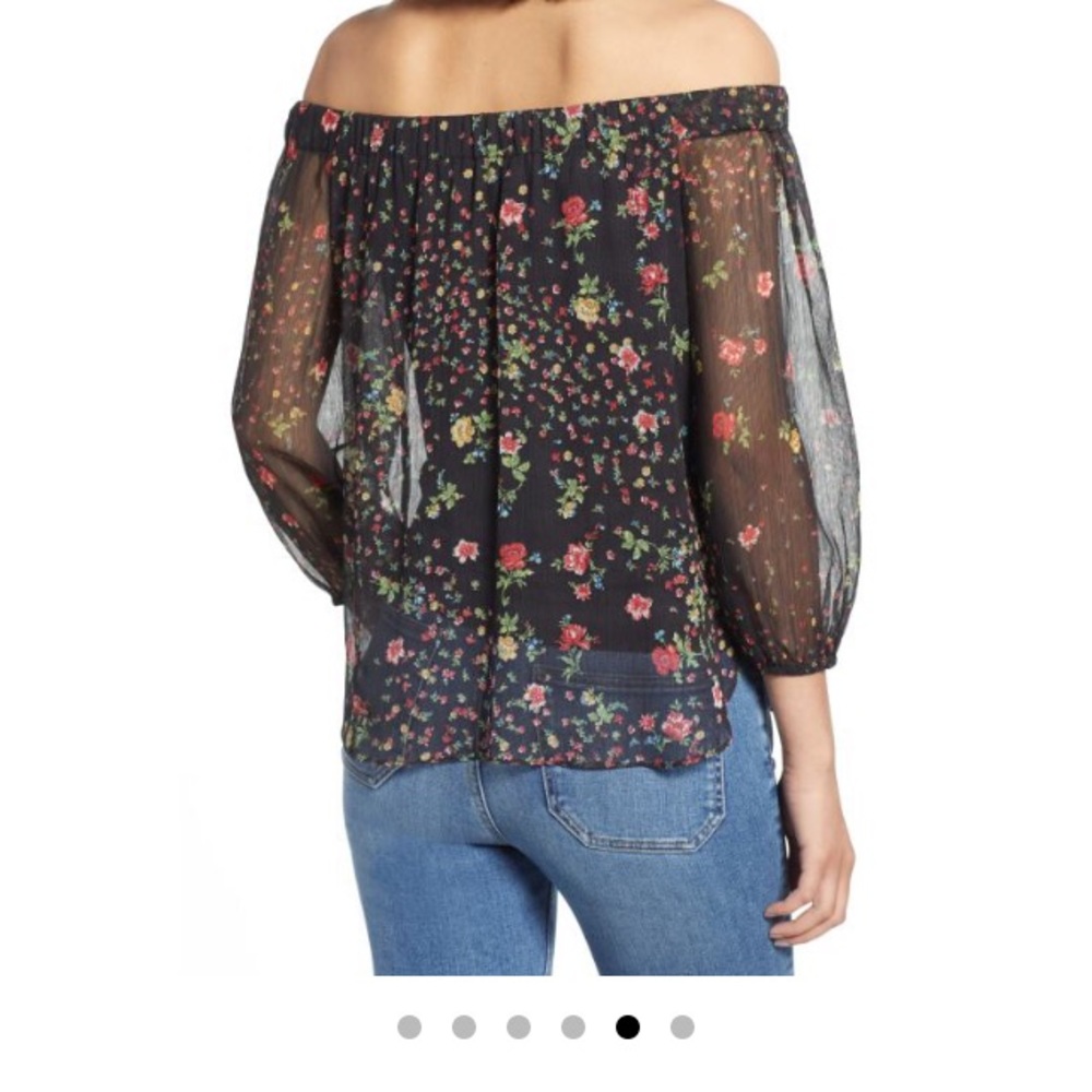 Bailey/44 off the shoulder sheer top
